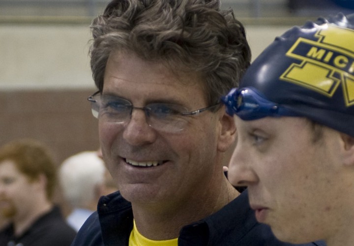 UNIVERSITY of Michigan head swimming coach <b>Mike Bottom</b> announced Wednesday <b>...</b> - BottomM.-NCAA-M-SD-10-0284-720x500