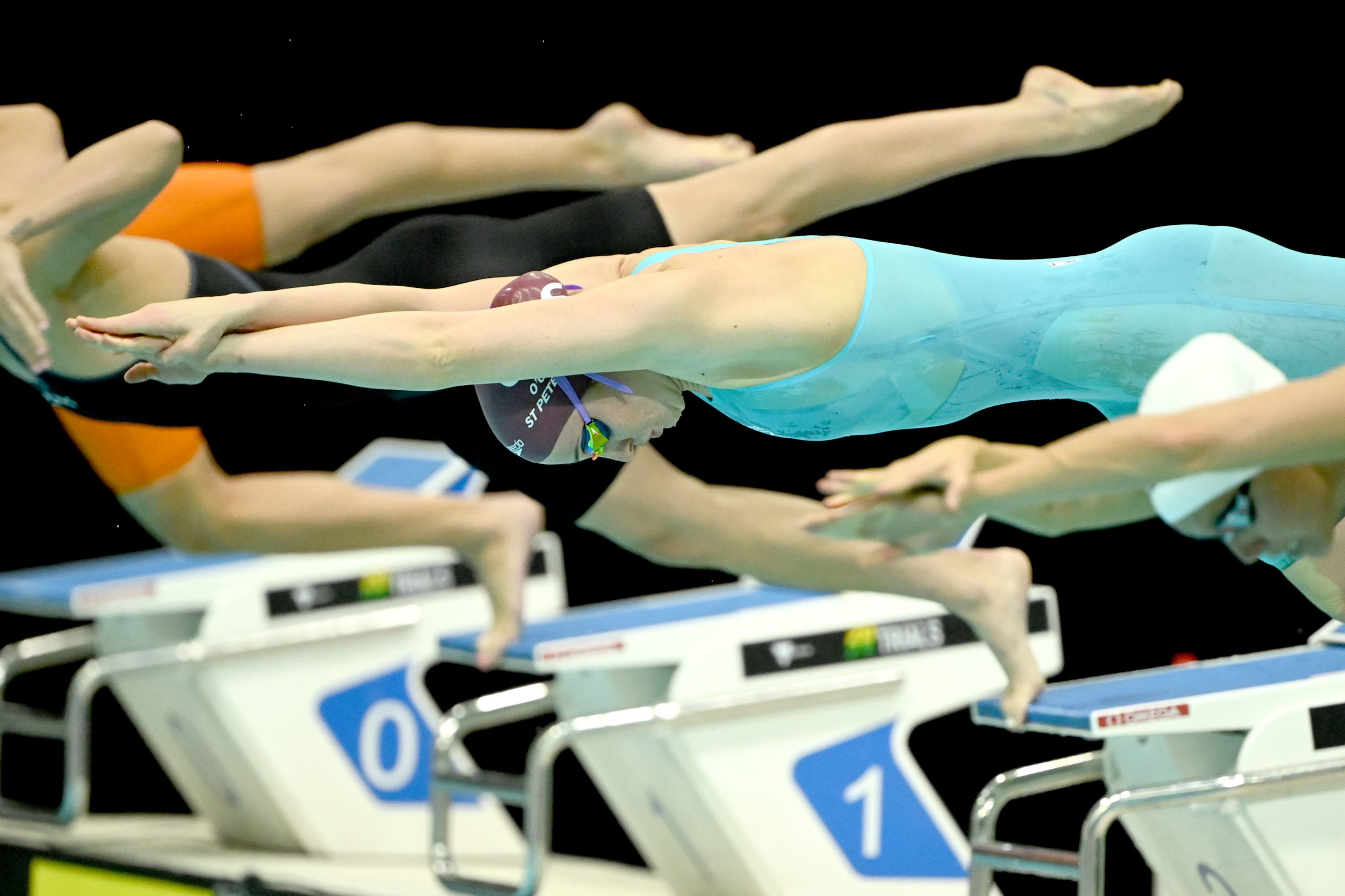 2023 AUS World Trials Day 5 Mollie O'Callaghan 100free dive