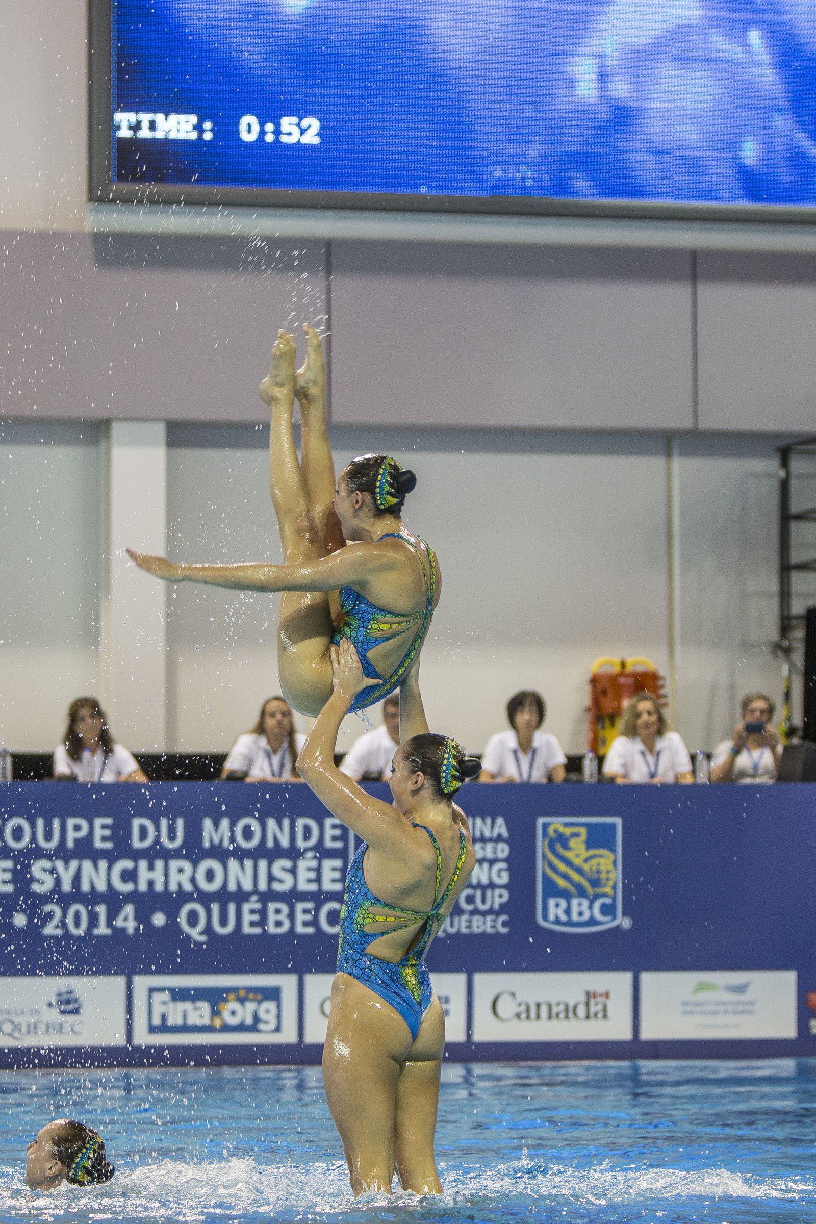 China, Ukraine Shine in Day Two of FINA Synchronized Swimming World Cup