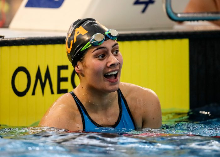 Bronagh Ryan (100m Breast NZ record) during the Swimming NZ, National Short Course Championships, Owen Glenn Noational Aquatic Center, Auckland, New Zealand, Sunday 2 October 2016. Photo: Simon Watts/www.bwmedia.co.nz