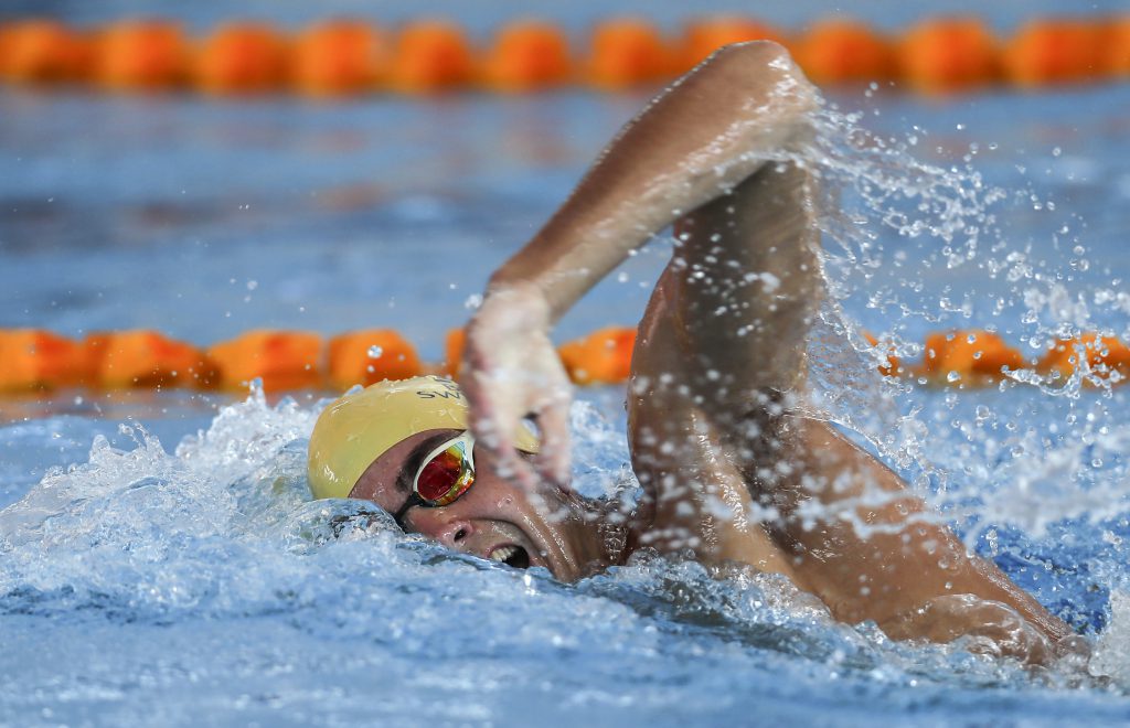 Matthew Stanley during the Swimming NZ Open Championships, Owen G Glenn National Aquatic Centre, Auckland, New Zealand, Monday 3 April 2017. Photo: Simon Watts/www.bwmedia.co.nz