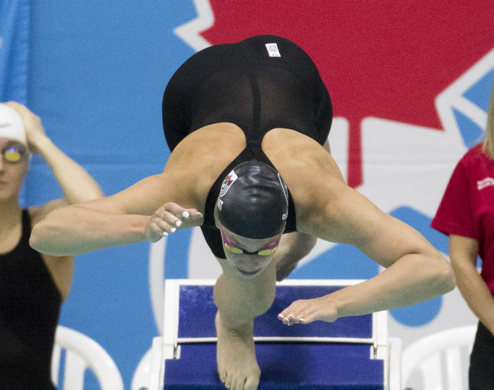 penny-oleksiak, candian-trials-2017-start