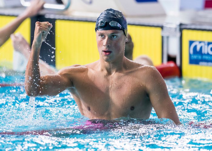 ROMANCHUK Mykhaylo UKR Gold Medal 400m Freestyle Men Finals Glasgow 03/08/18 Swimming Tollcross International Swimming Centre LEN European Aquatics Championships 2018 European Championships 2018 Photo Andrea Masini/ Deepbluemedia/Insidefoto