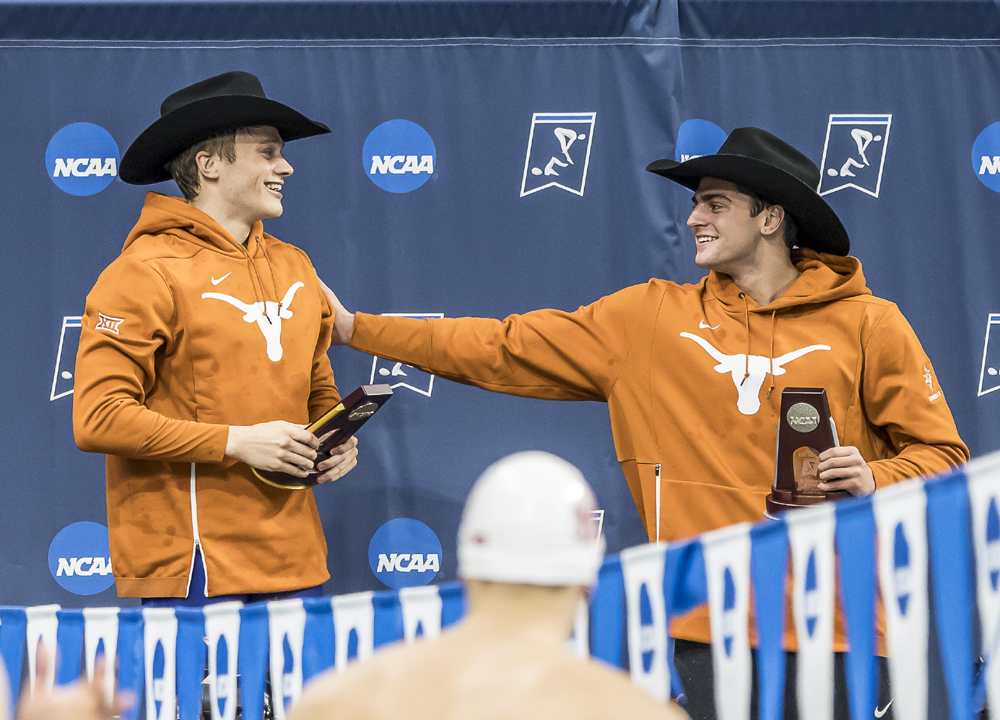 john shebat austin katz texas longhorns 200 Backstroke, 2019 NCAA DI Men's Championship, Day 4 Finals, Katz Austin, Shebat John