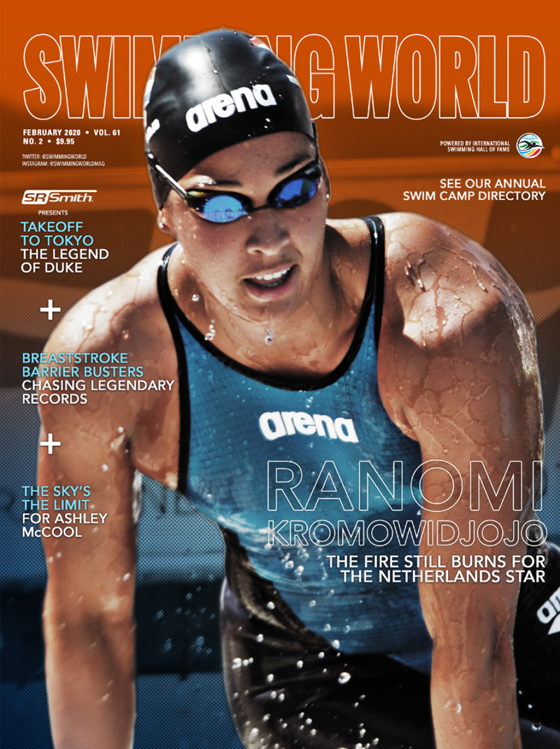 Swimming World February 2020 Cover - Ranomi Kromowidjojo