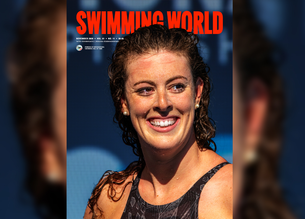 Swimming World November 2020 Cover Teaser - Allison Schmidt