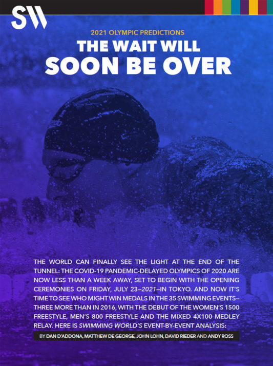 Swimming World 2021 Olympic Predictions Cover