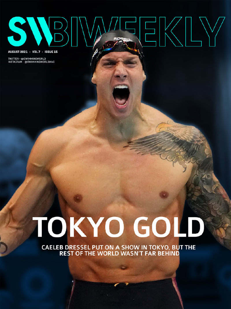 SW Biweekly 8-7-21 - Tokyo Gold - Caeleb Dressel - COVER