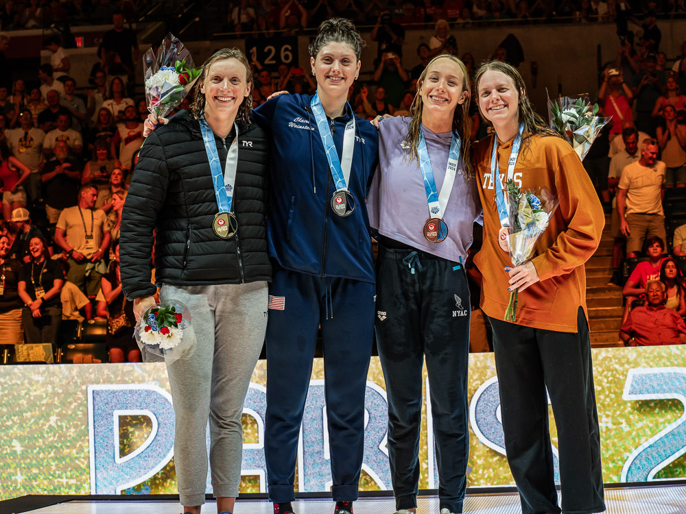 katie ledecky, claire weinstein, paige madden, erin gemmell